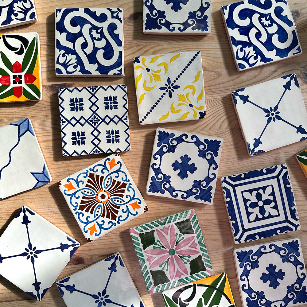 Portuguese tile coasters
